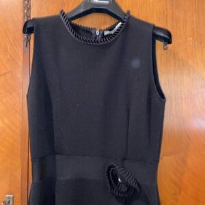 Vintage wool sleeveless black dress by Blumarine.